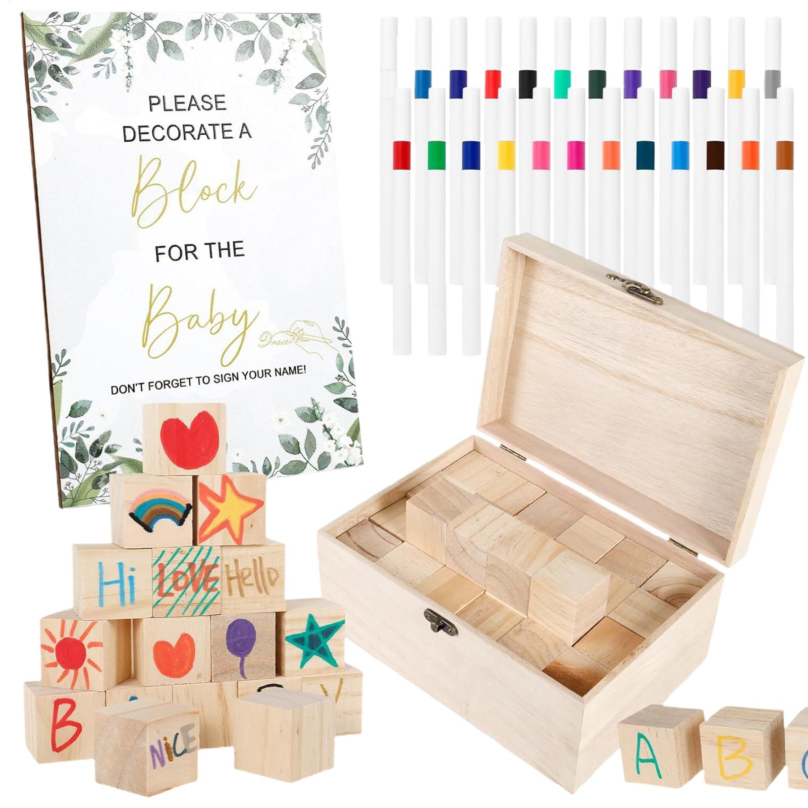 Baby Nursery Kit - ベビーシャワーゲームサインキット 性別発表パーティーの装飾 写真小道具付き 100日のお祝い 初誕生日 保育園のアクティビティ