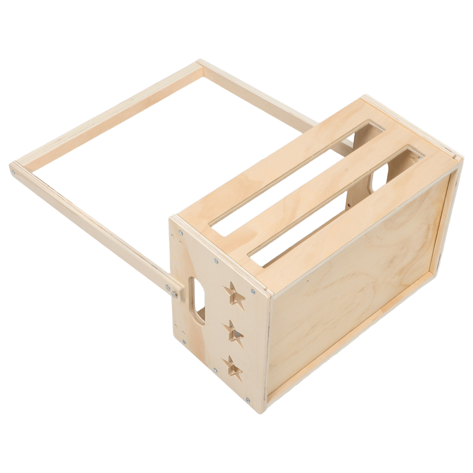 Baby Nursery Unisex - ヴィンテージ木製ベビーシャワー収納箱、素朴な子供部屋オーガナイザー、大型新生児衣類ラック、木目調ベビー収納ボックス