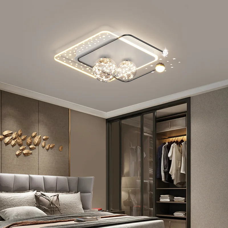 Baby Nursery Light Fixture - 2025年北欧星空子供用シーリングライト調光可能、子供部屋子供部屋ベビールーム保育園ミニマリスト装飾照明器具