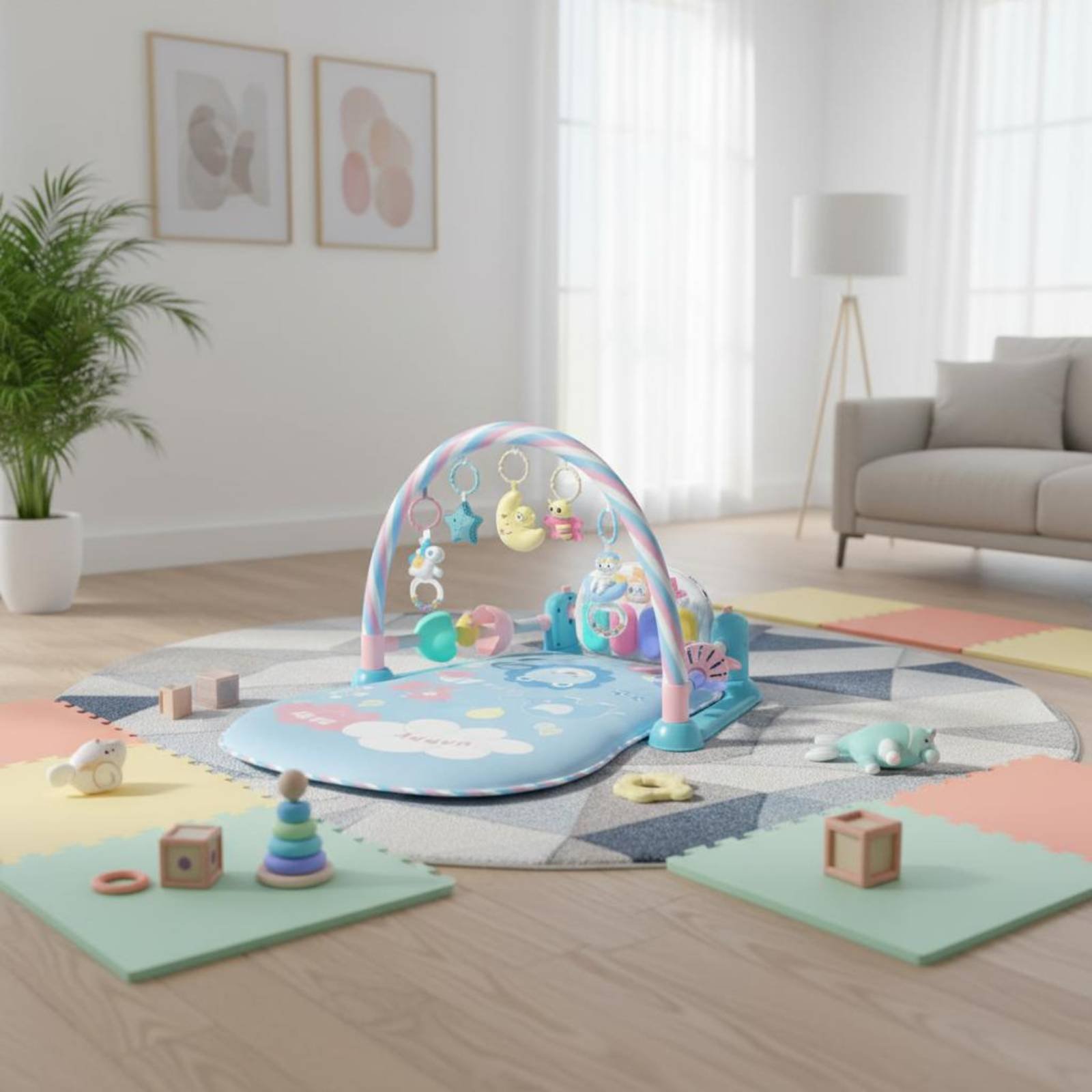 ベビーサークル ピアノ音楽機能付き ミュージカルベビーベッド - Baby Nursery Unisex のレビューと価格