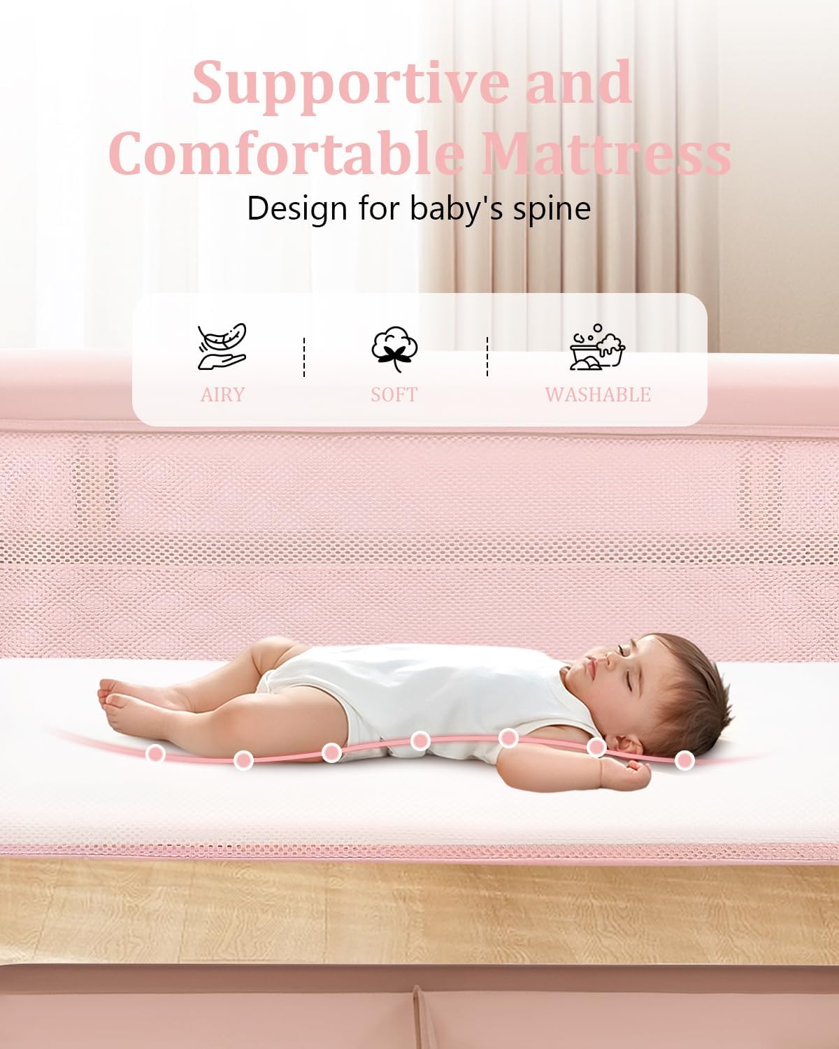 3 in 1 ベビーバシネット 新生児用ベッドサイドスリーパ - Bassinet Bedside Sleeper のレビューと価格