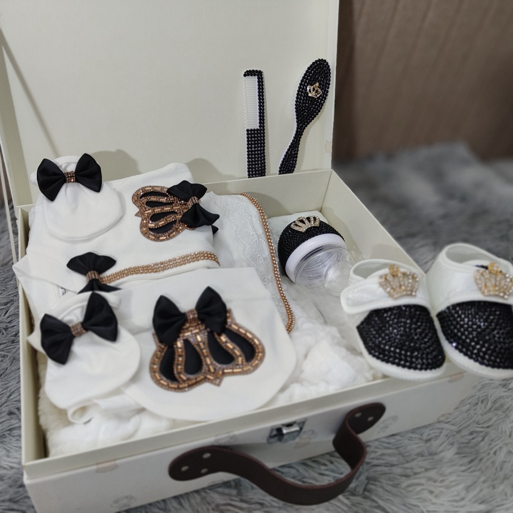 ドールブリング-新生児服セット,黒と金,40日間のギフト,ス - Baby Nursery Kit のレビューと価格
