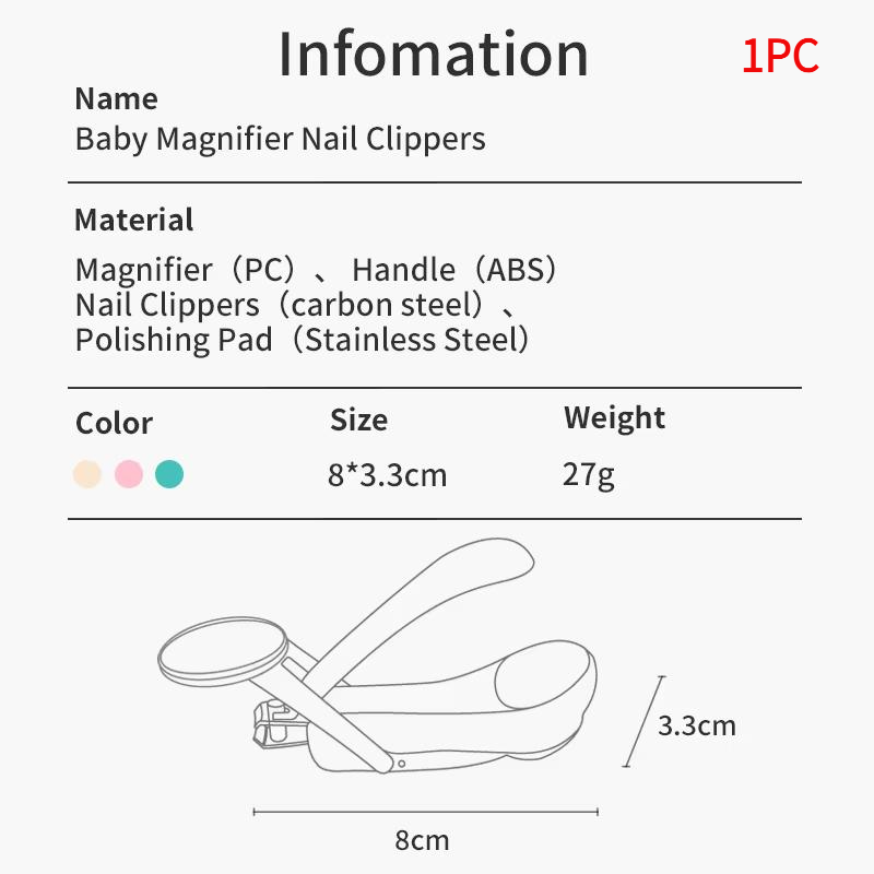 新生児・幼児用爪切り（拡大鏡付き）、安全な挟み込み防止機能付 - Baby Nursery Unit のレビューと価格