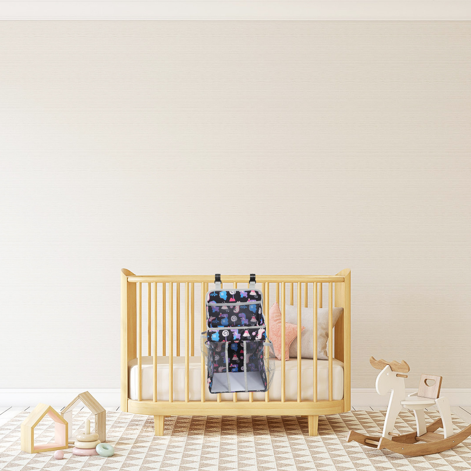 おむつバッグ 保育園収納 ベビーベッドポーチ クレードル吊り - Baby Nursery Unisex のレビューと価格