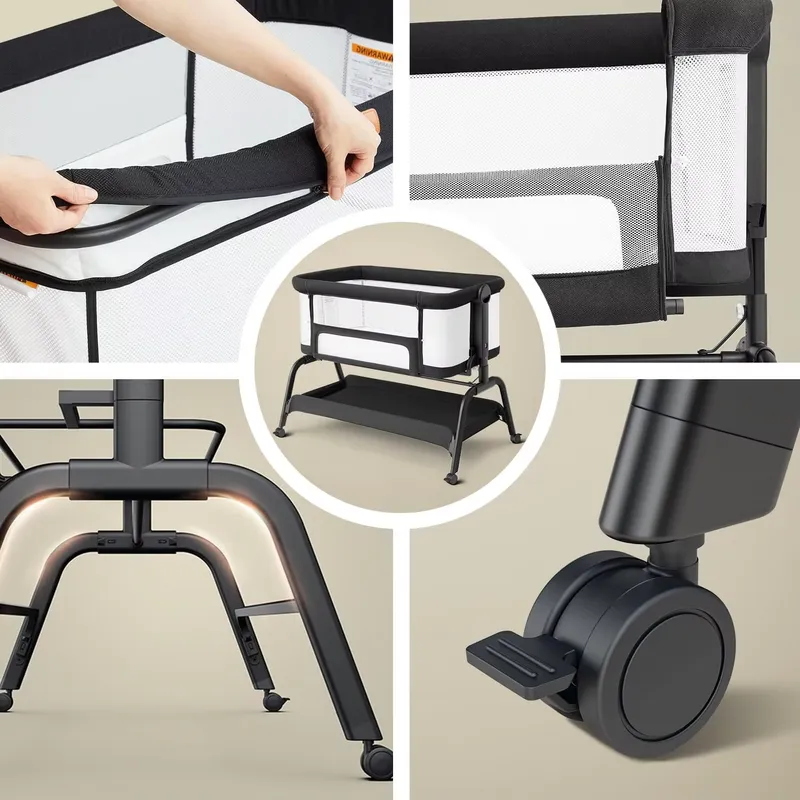 ポータブルベビーベッド、ベッドサイドスリーパー、折りたたみ式 - Bassinet Bedside Sleeper のレビューと価格