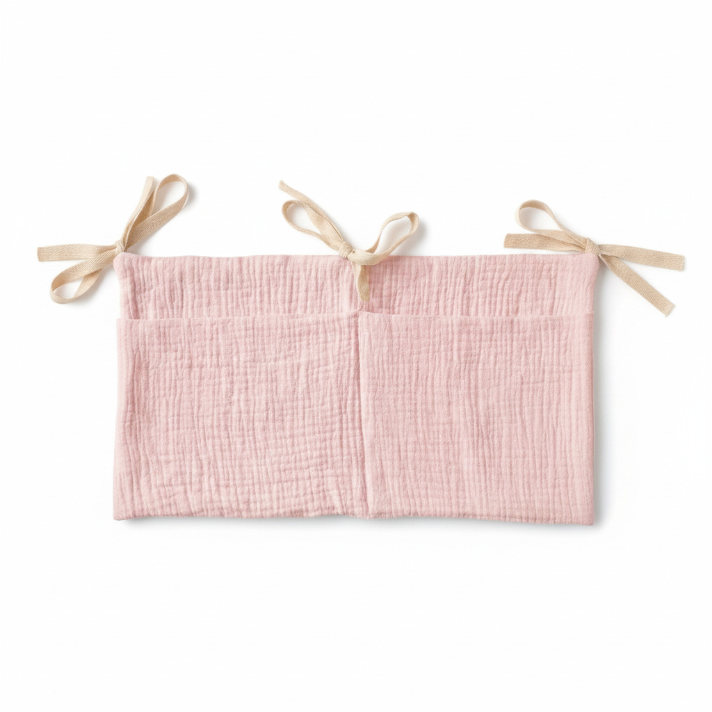 ベビーベッドオーガナイザー吊り下げ収納バッグモスリンコットン - Baby Nursery Organiser のレビューと価格