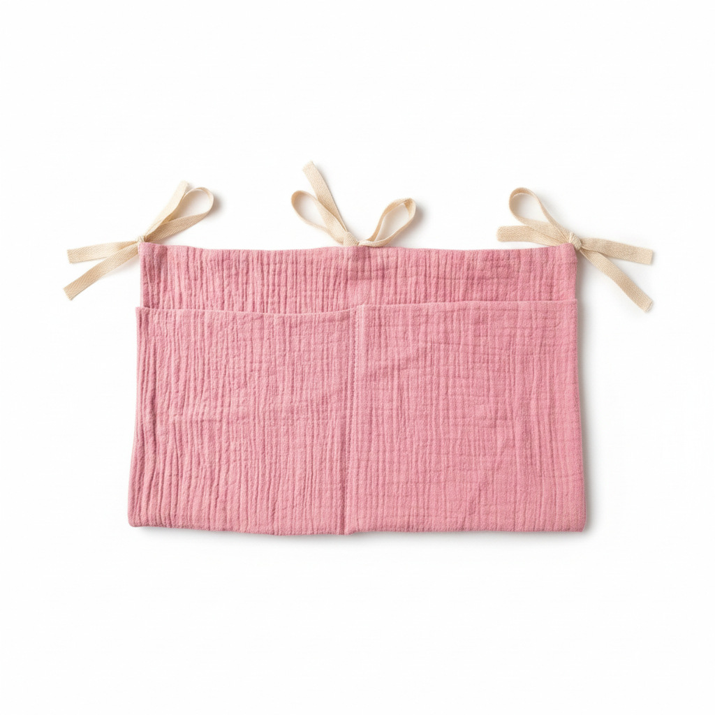ベビーベッドオーガナイザー吊り下げ収納バッグモスリンコットン - Baby Nursery Organiser のレビューと価格