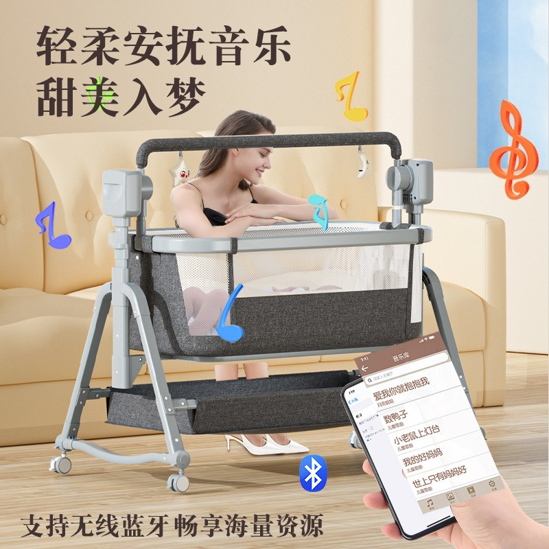 多機能電動ベビーゆりかご、新生児用ベッドサイドスリーパー付き - Bassinet Bedside Sleeper のレビューと価格