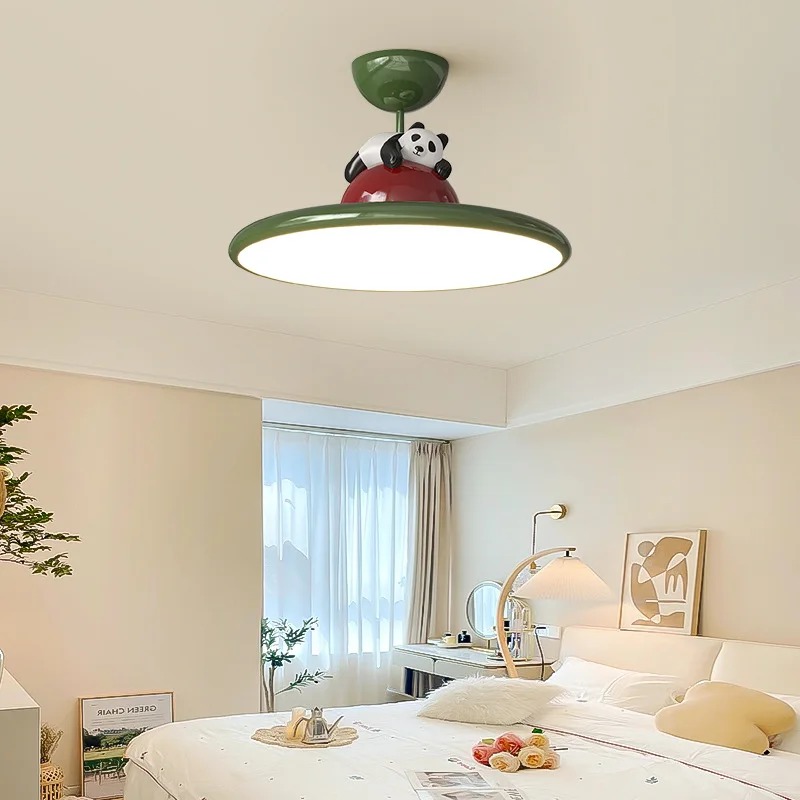 漫画クリームスタイルパンダ LED シーリングライト子供部屋 - Baby Nursery Light Fixture のレビューと価格