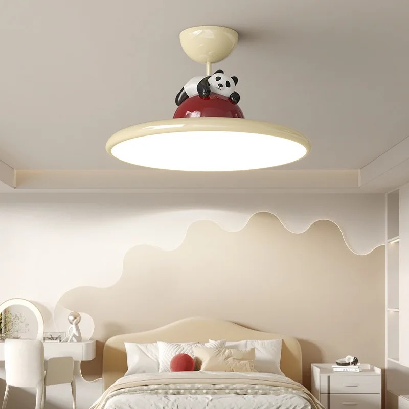 漫画クリームスタイルパンダ LED シーリングライト子供部屋 - Baby Nursery Light Fixture のレビューと価格