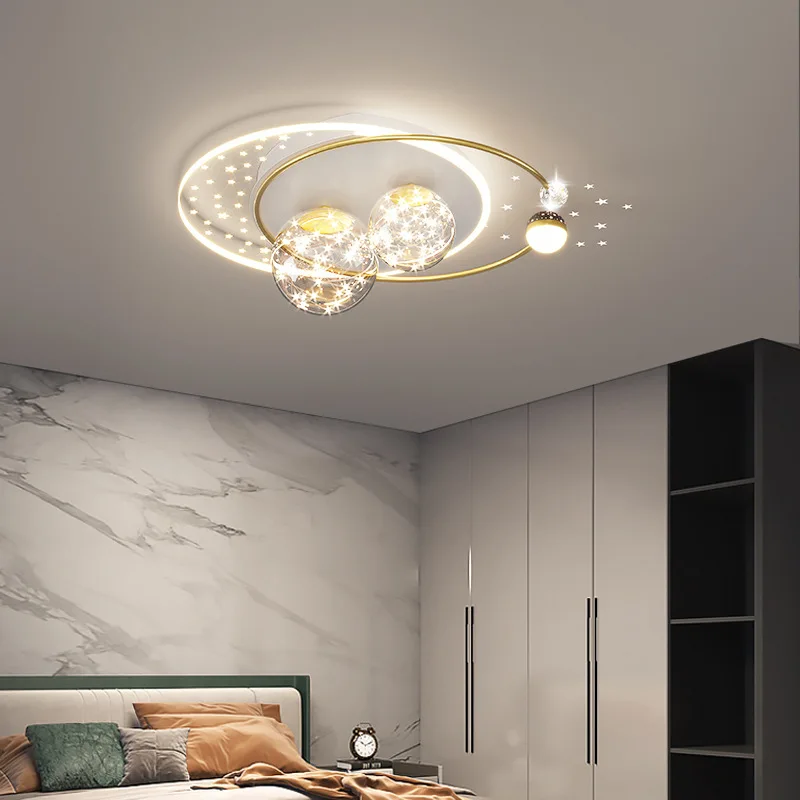 北欧星空子供用天井ランプ調光可能子供の寝室子供部屋ベビールー - Baby Nursery Light Fixture のレビューと価格