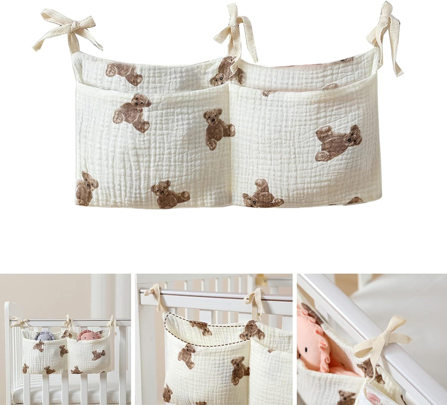 ベビーベッドオーガナイザーベビーベッドキャディベッド収納袋  - Baby Nursery Organiser のレビューと価格