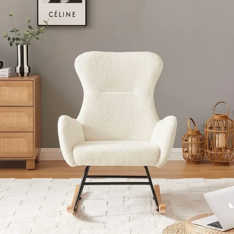ハンソンズ ロッキングチェア ナーサリー、モダンなアクセント - Baby Nursery Glider Chair のレビューと価格
