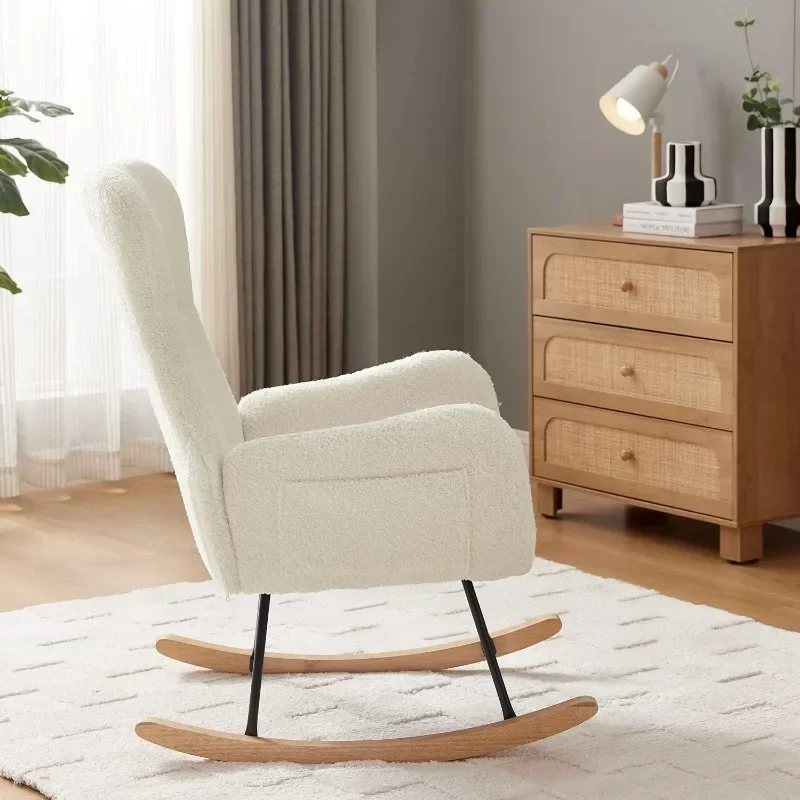 ハンソンズ ロッキングチェア ナーサリー、モダンなアクセント - Baby Nursery Glider Chair のレビューと価格
