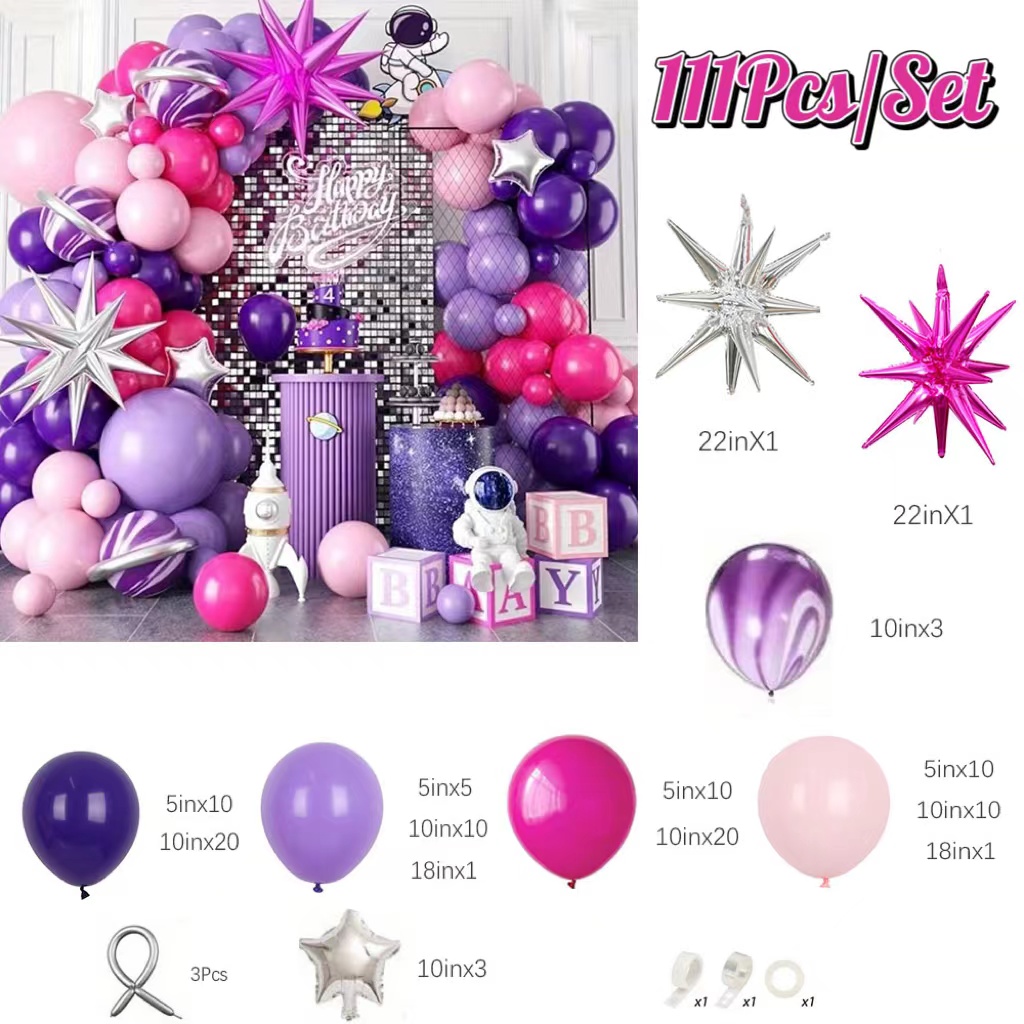 ラテックス風船のアーチ型の花輪,パーティーの装飾,結婚式,誕 - Baby Nursery Hot Air Balloon のレビューと価格