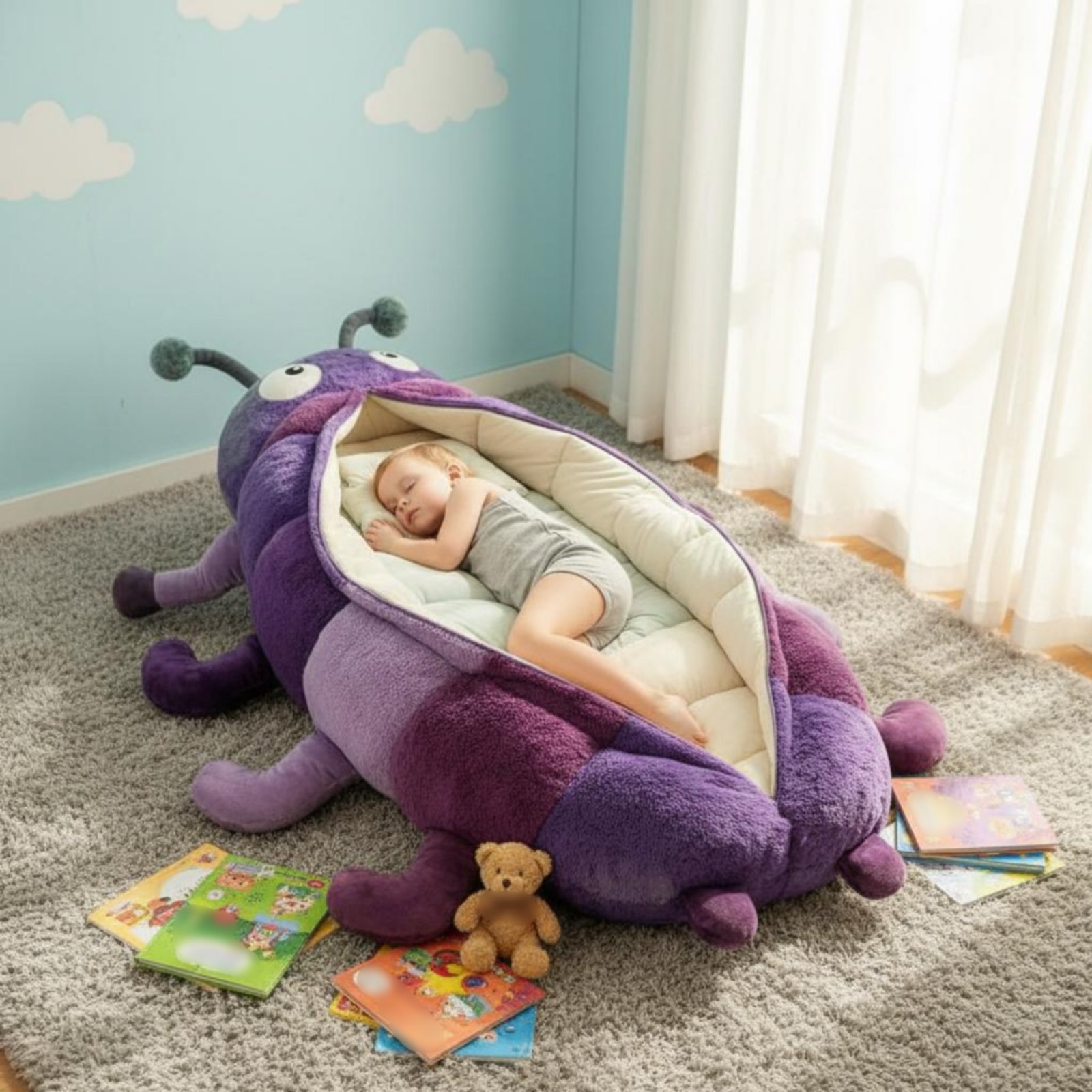セグメント化されたキャタピラ型寝袋 全身快適キャタピラ型寝袋 - Baby Nursery Bedding のレビューと価格