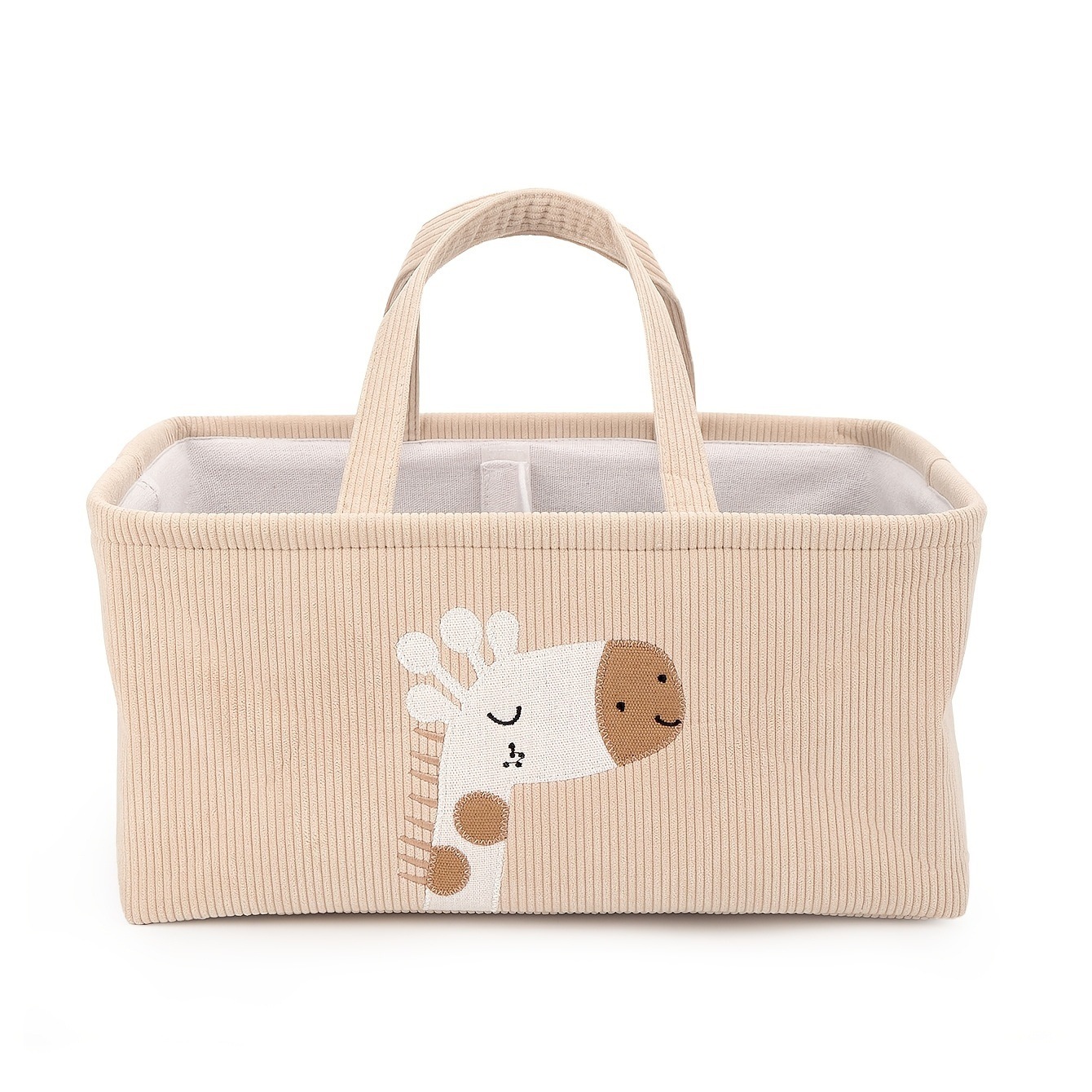 かわいいライオン柄の折りたたみ式おむつ収納バスケット、取っ手 - Baby Nursery Organiser のレビューと価格