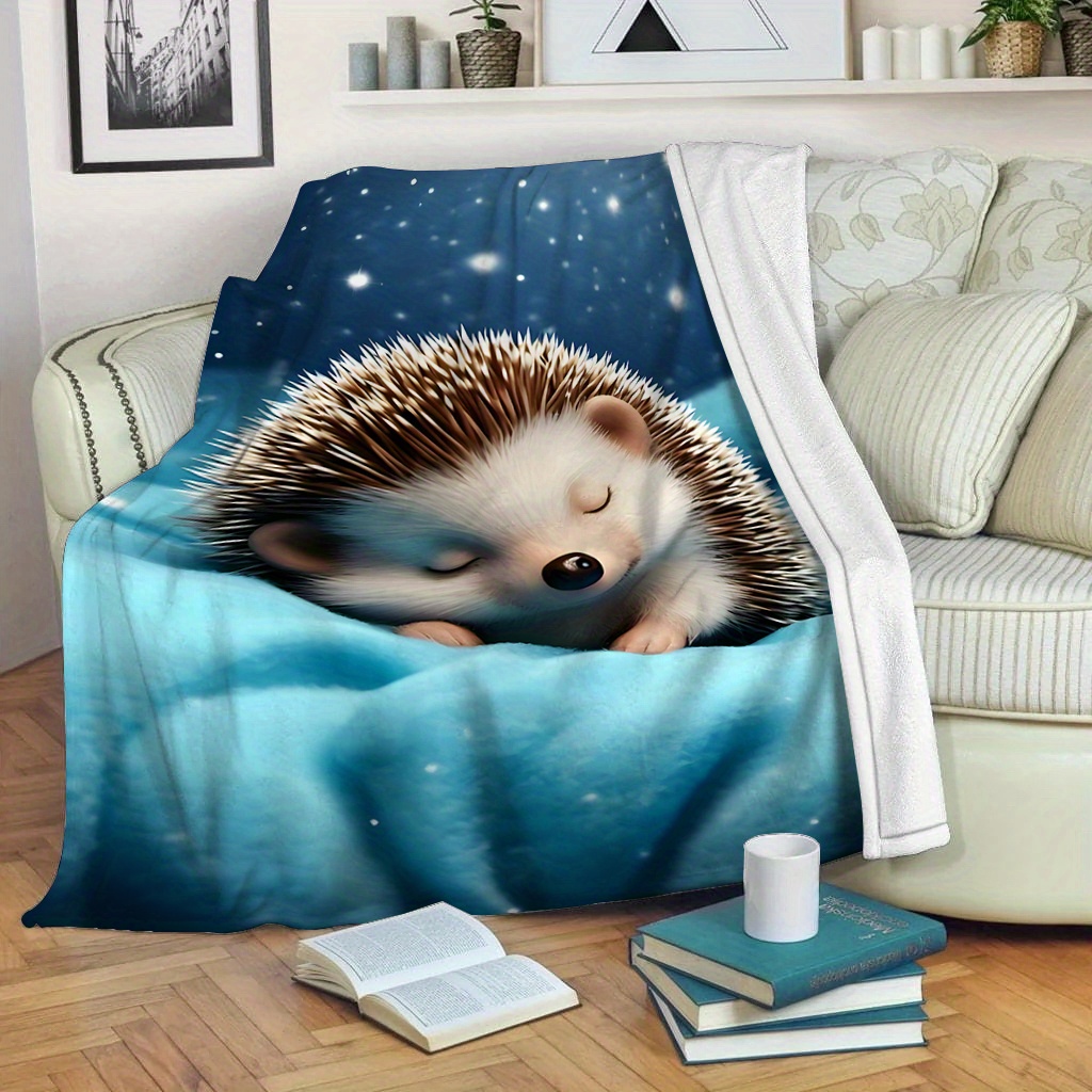 かわいいハリネズミ保育園ブランケットスローベビーキッズ冬用ブ - Baby Nursery Bedding のレビューと価格