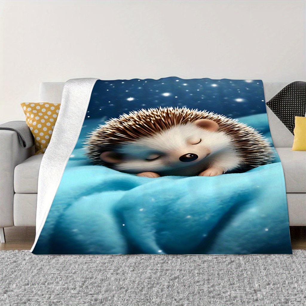 かわいいハリネズミ保育園ブランケットスローベビーキッズ冬用ブ - Baby Nursery Bedding のレビューと価格