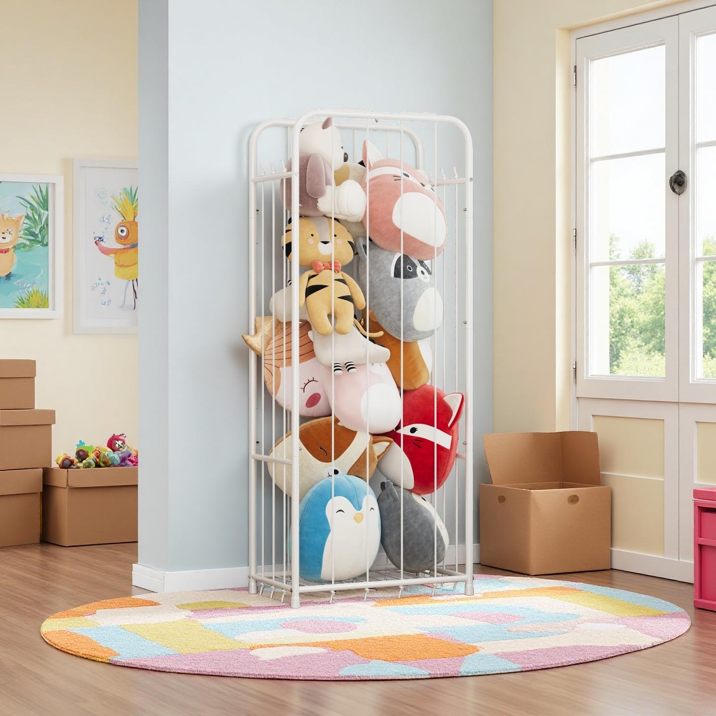 縦型ぬいぐるみ収納オーガナイザー、動物園テーマのぬいぐるみ陳 - Baby Nursery Kids のレビューと価格