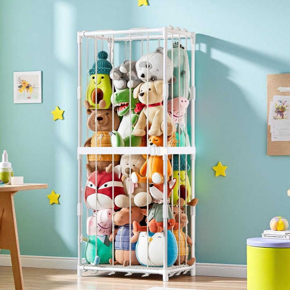 縦型ぬいぐるみ収納オーガナイザー、動物園テーマのぬいぐるみ陳 - Baby Nursery Kids のレビューと価格
