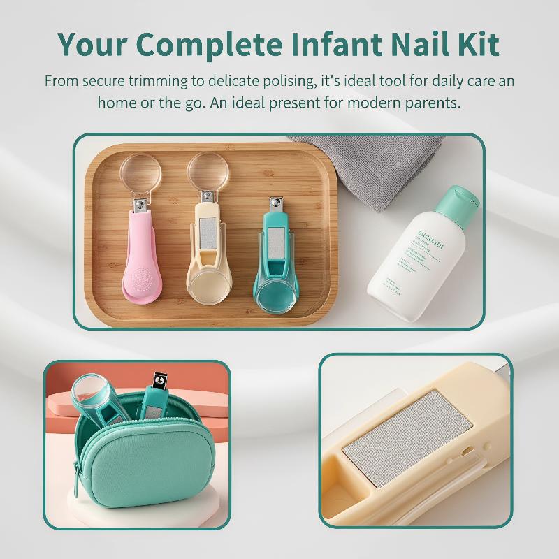 新生児幼児用爪切り 拡大鏡付き 安全な挟み込み防止ベビー爪切 - Baby Nursery Unit のレビューと価格