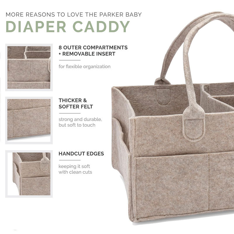 おむつキャディ - 保育園用収納ビンとおむつとベビーワイプ用 - Baby Nursery Organiser のレビューと価格