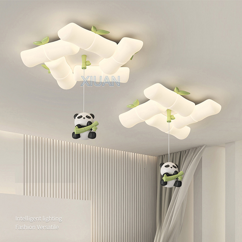 子供の寝室のための中国のパンダの天井ランプ,竹の壁の燭台,屋 - Baby Nursery Light Fixture のレビューと価格