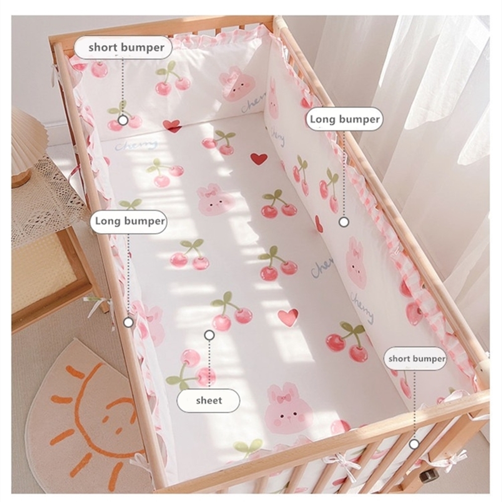 5 個ベビーベッド寝具セット女の子ベビー寝具ベビーベッドセッ - Baby Nursery Bedding のレビューと価格