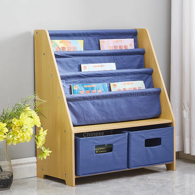 子供用キャンバス製本棚 多層収納ラック 保育園 赤ちゃん読書 - Baby Nursery Unit のレビューと価格