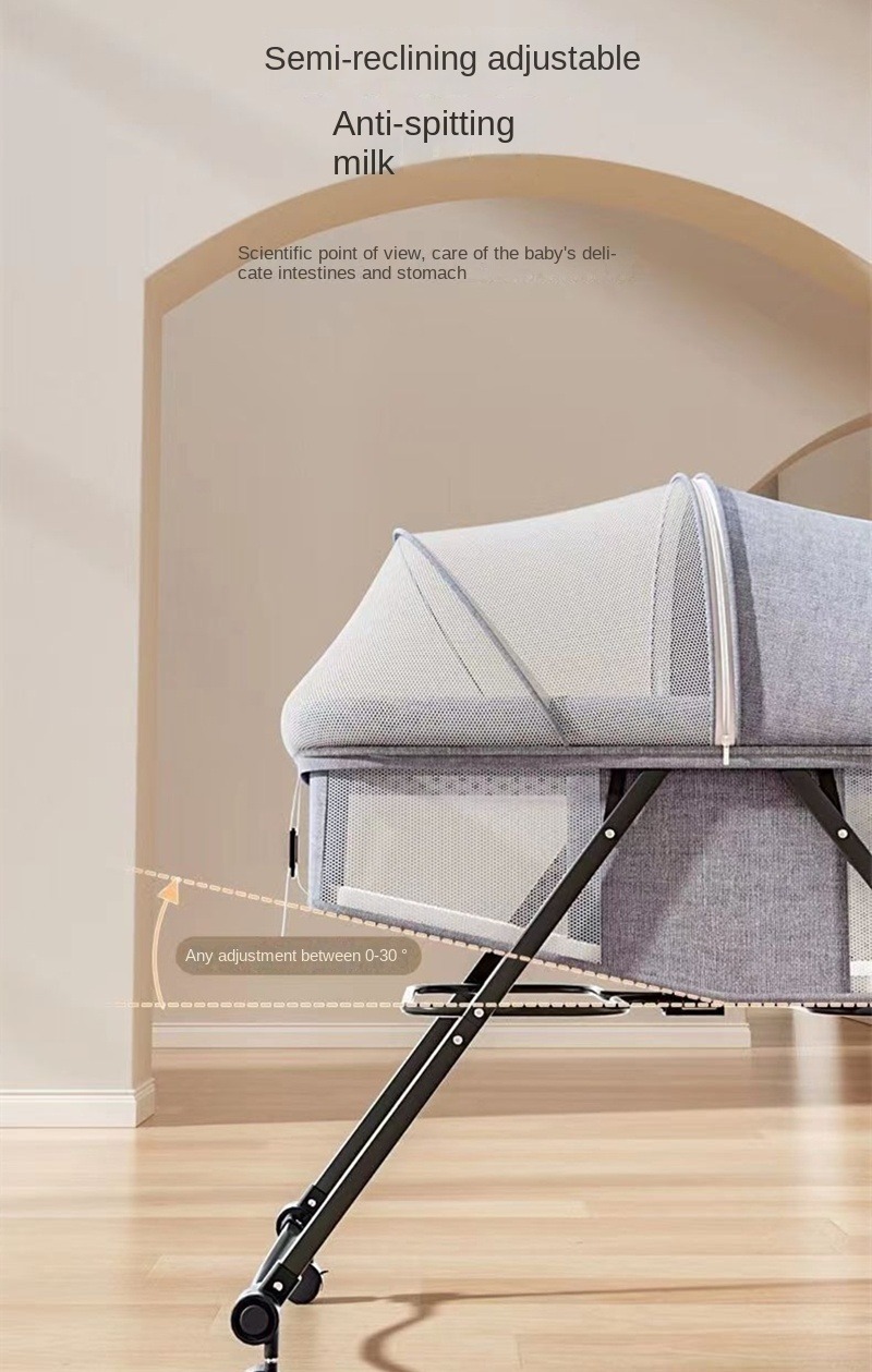 蚊帳付きポータブルベビーベッドカバー、ベビーベッドサイドスリ - Bassinet Bedside Sleeper のレビューと価格