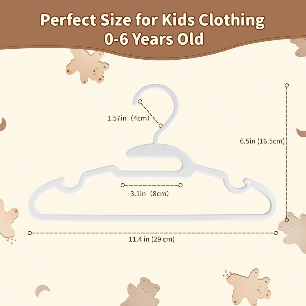 70 100パック キッズハンガー プラスチック製ベビーハン - Baby Nursery Kids のレビューと価格